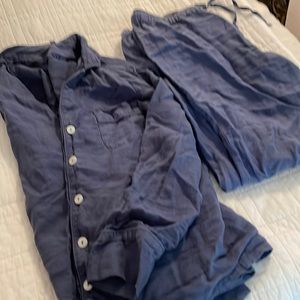 Serena and Lily Linen Pajamas Small positano